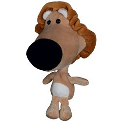 Peluche lion
 brun 23 cm