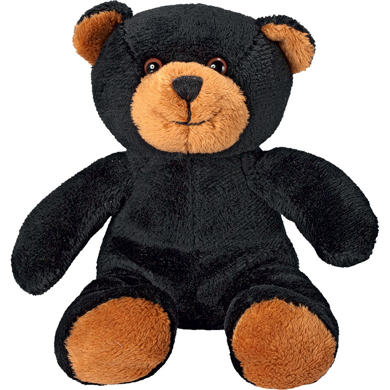 Peluche ours
 noir et marron 19 cm