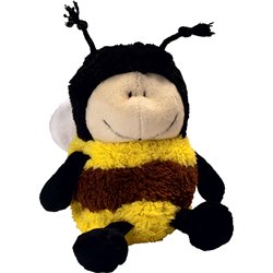 Peluche abeille
 noir et jaune 15 cm