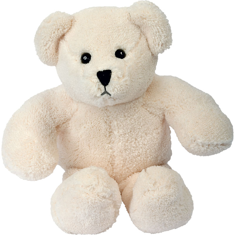 Peluche ours
 blanc cassé 20 cm