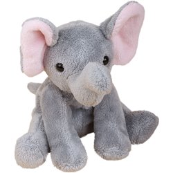 Peluche éléphant
 gris 15 cm