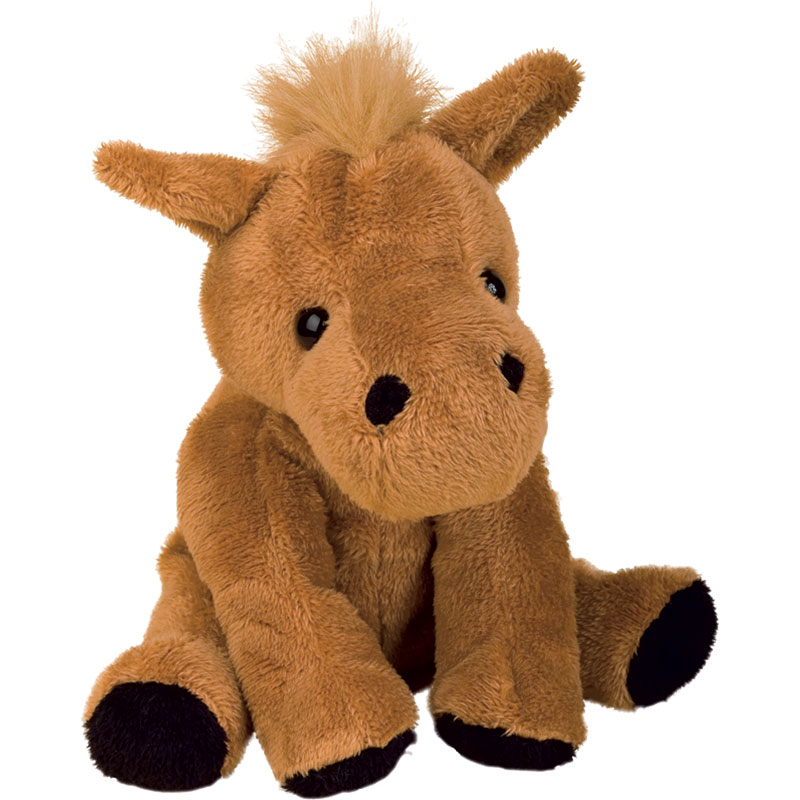 Peluche cheval
 marron 15 cm