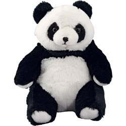 Peluche panda
 noir et blanc 16 cm
