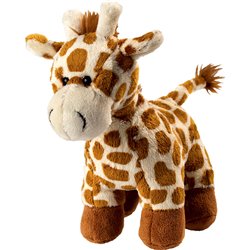 Peluche girafe
 marron 18 cm