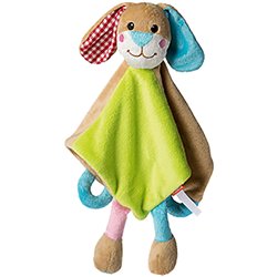 Peluche lapin
 multicolore 28 cm