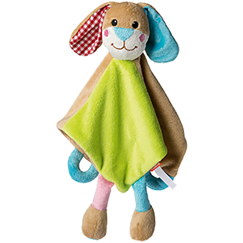 Peluche lapin
 multicolore 28 cm