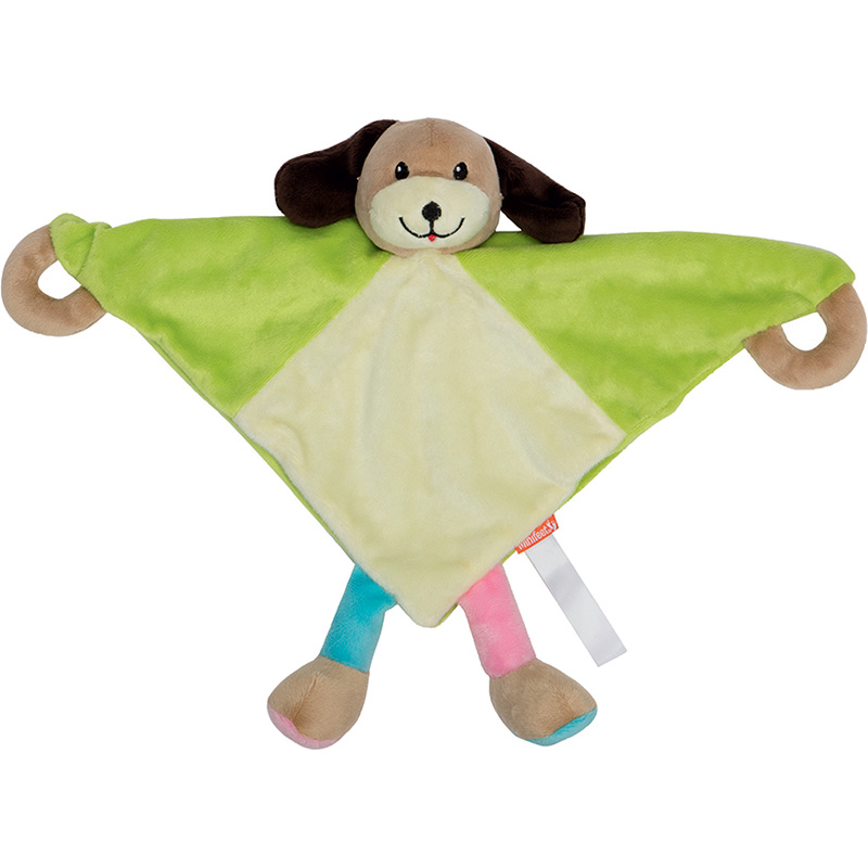 Peluche chien
 multicolore 28 cm