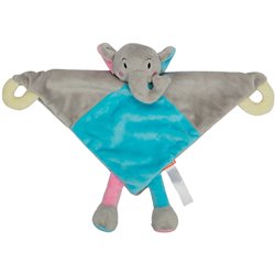 Peluche éléphant
 multicolore 28 cm