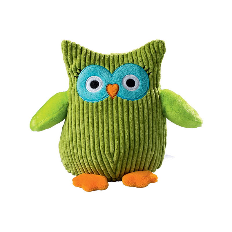 Peluche chouette
 vert anis 17 cm