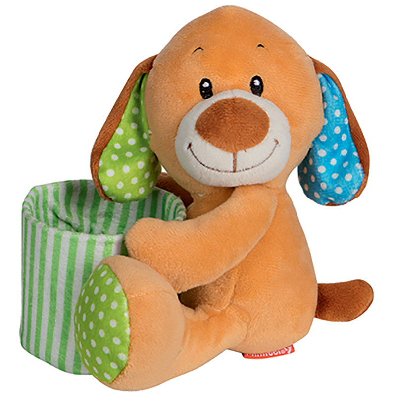 Peluche Porte crayons chien
 beige foncé 15 cm