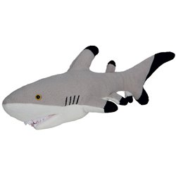 Peluche requin
 gris 30 cm