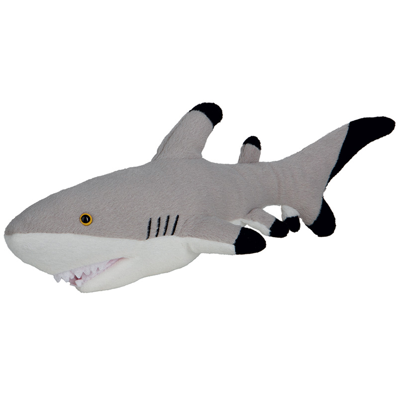 Peluche requin
 gris 30 cm