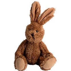 Peluche lapin
 brun 23 cm