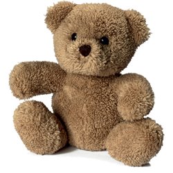 Peluche ours
 beige 14 cm