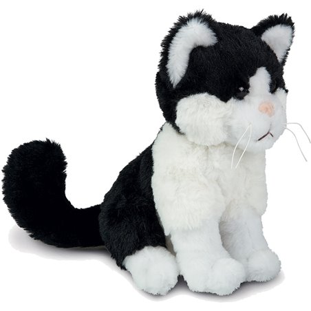 Peluche Chat Noir Et Blanc 18 Cm Peluche Chat Noir Et Blanc 18 Cm