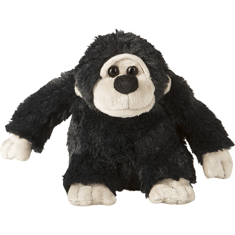 Peluche Gorille
 noir et gris 19 cm