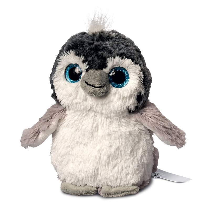 Peluche pingouin
 gris clair 17 cm
