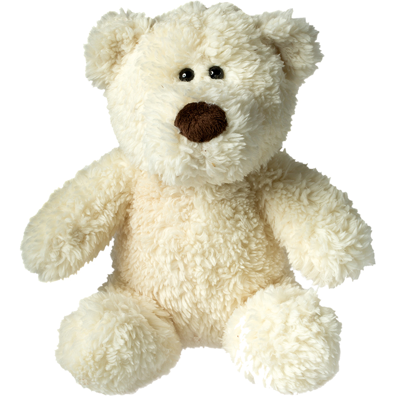 Peluche ours
 blanc cassé 20 cm