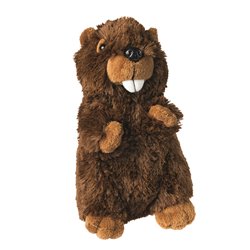 Peluche castor
 marron 18 cm