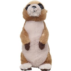 Peluche suricate
 brun 21 cm