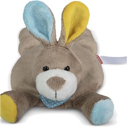 Peluche lièvre
 multicolore 28 cm