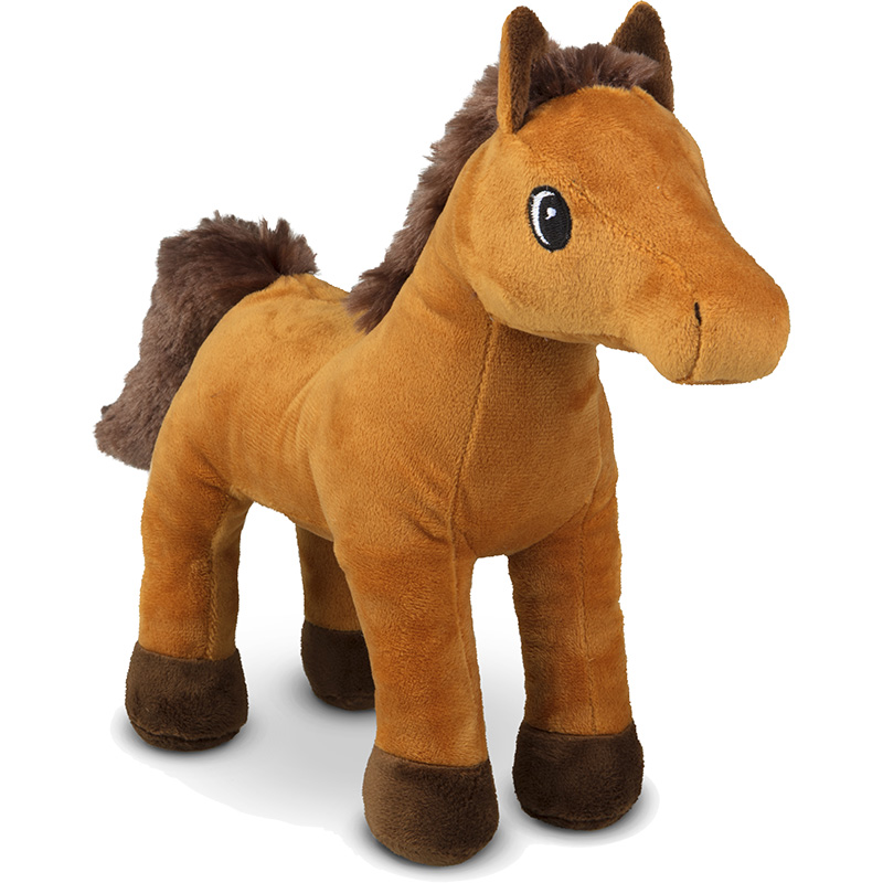 Peluche cheval
 multicolore 25 cm