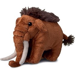 Peluche mammouth
 marron 12 cm