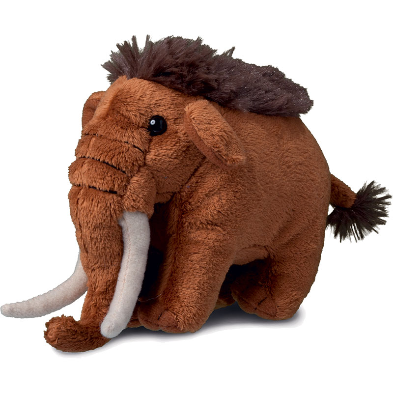 Peluche mammouth
 marron 12 cm