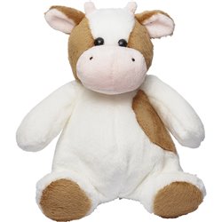 Peluche vache
 brun et blanc 25 cm