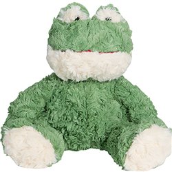 Peluche grenouille
 vert et blanc 20 cm