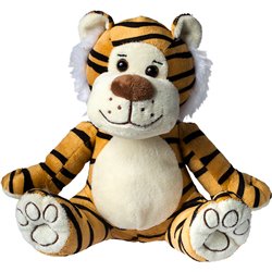 Peluche tigre
 marron et noir 20 cm