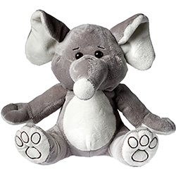 Peluche éléphant
 gris 20 cm