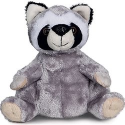 Peluche raton laveur
 gris 20 cm