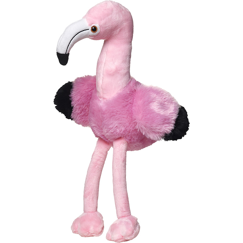 Peluche flamand rose
 violet 18 cm