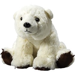 Peluche ours polaire
 blanc 20 cm