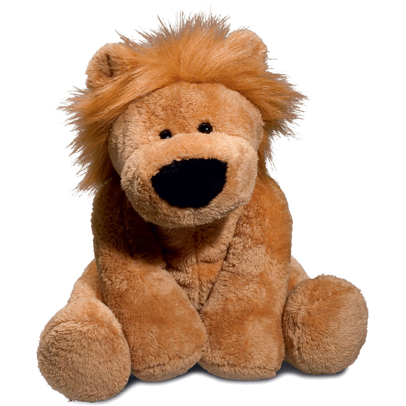 Peluche lion
 marron doré 30 cm