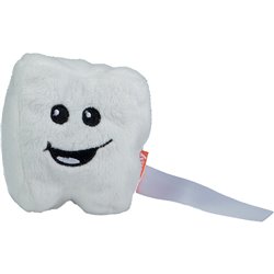 Peluche dent
 blanc 7 cm