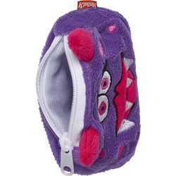 Peluche Porte Monnaie monstre violet 10 cm