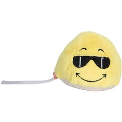 Peluche cool/coeur
 jaune 7 cm