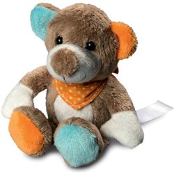 Peluche ours
 multicolore 12 cm