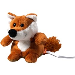 Peluche renard
 marron 12 cm