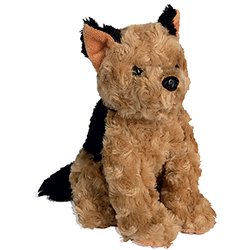 Peluche chien
 brun 22 cm