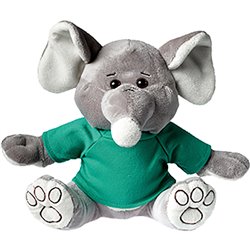 Peluche éléphant
 gris 20 cm