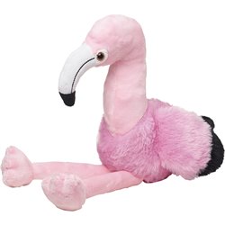 Peluche flamand rose
 violet 18 cm