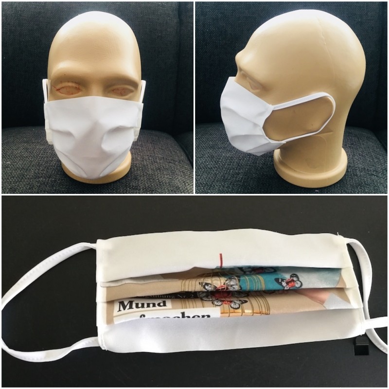 Masque de protection visage publicitaire anti-virus réutilisable