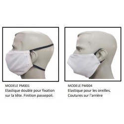 Masque de protection barrière visage publicitaire anti-virus réutilisable