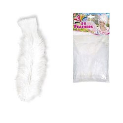 Lot de 50 Plumes Blanches 10 cm