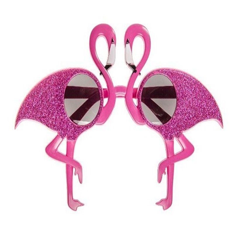 Lunette Gag Flamant Rose avec Paillettes