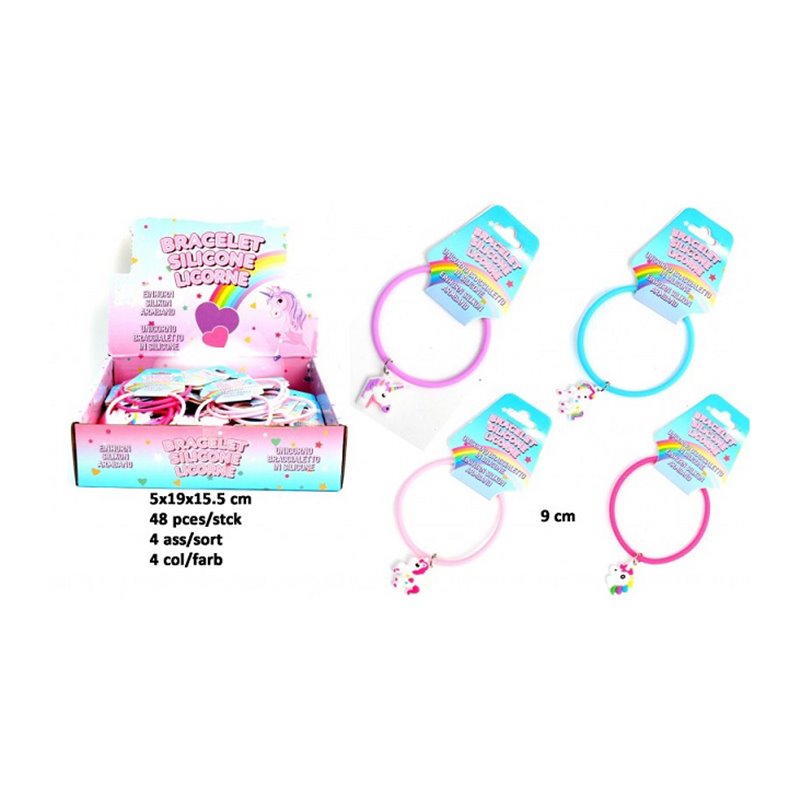 Bracelet licorne en silicone MIX