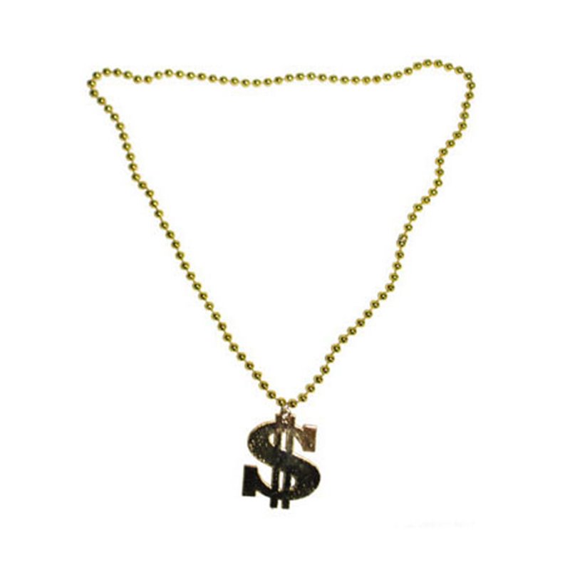 Collier en Plastique modèle Dollar Doré